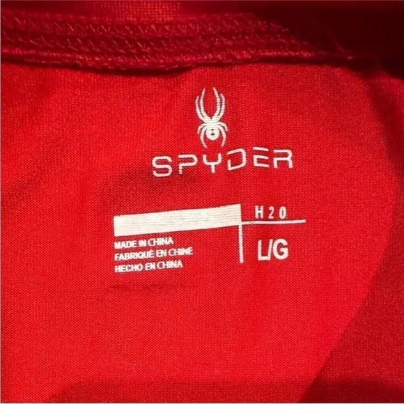 Spyder Boys Rashguard Tee- Red Size Large - Picture 5 of 6